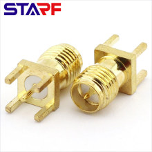 1,6 mm 50 Ohm SMA End Launch PCB Jack Connector Amphenol RF Connector 901-10003